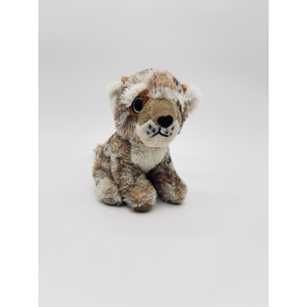 Galerie Plush Jaguar Cat Stuffed Animal Toy Beige Brown 8 Inch Spotted 32846